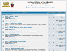 Tablet Screenshot of forum.kezmarok.sk